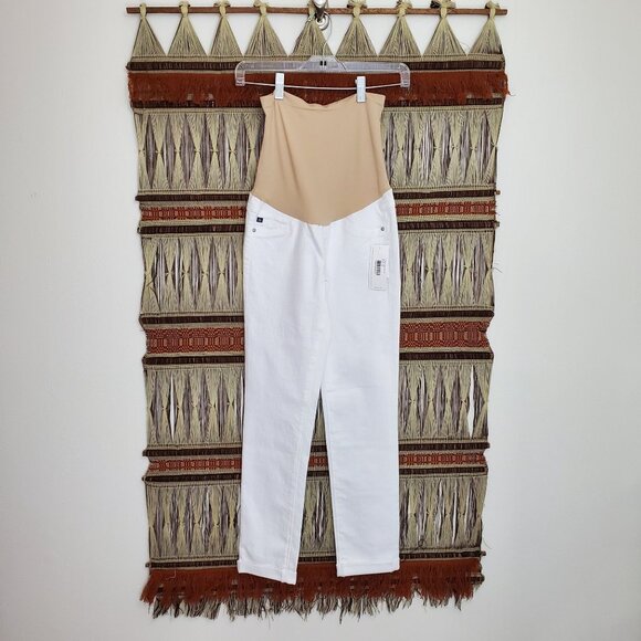 AG Adriano Goldschmied The Stilt Roll-Up Maternity capris, white - Picture 12 of 12